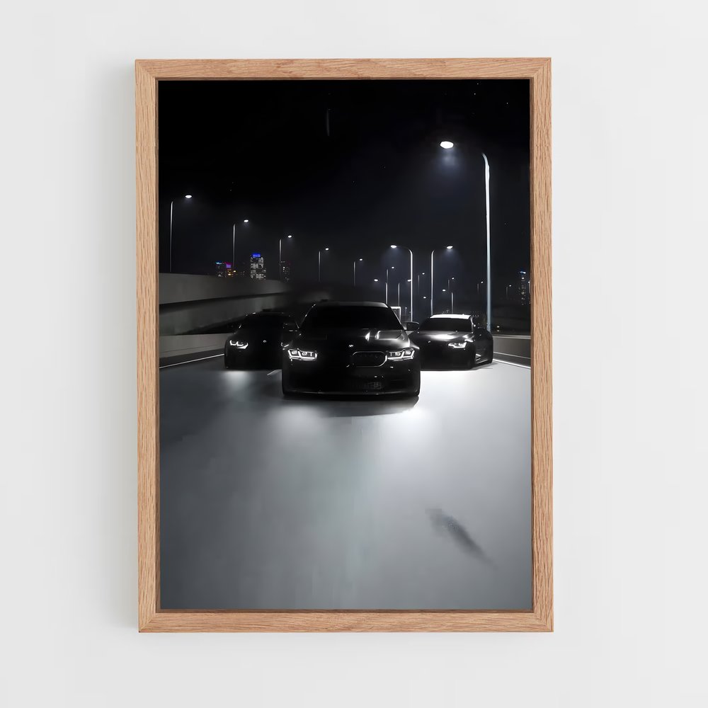 Poster Vitesse Nocturne Bmw Édition chic (vue 4)